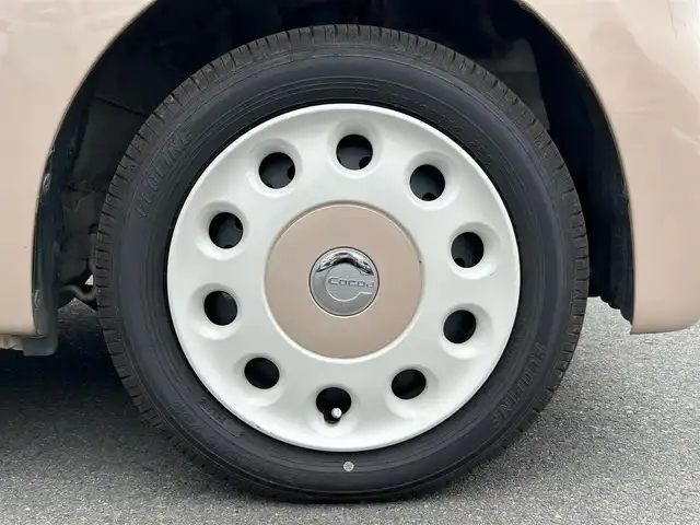 ダイハツ ミラ ココア プラスX 静岡県 2014(平26)年 4.9万km ココアベージュマイカメタリック 保証書/取扱説明書/記録簿/パワーステアリング/パワーウィンドウ/アイドリングストップ/リモコンキー/オートエアコン/7インチメモリナビ（CD.DVD.BT.ワンセグ）/ベンチシート/ルーフレール/ABS/LEDライト/Wエアバック