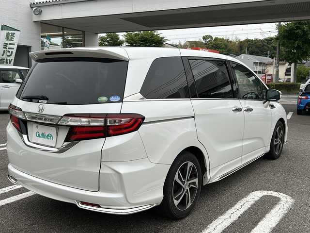 ホンダ オデッセイ アブソルート 兵庫県 2013(平25)年 13.6万km ホワイトオーキッドパール 8人乗り/あんしんパッケージ/シティブレーキアクティブシステム/サイド、カーテンエアバック/Cパッケージ/両側パワースライドドア/アウターウェルカムライト/コンフォートビューパッケージ/純正インターナビ/CD/DVD/フルセグTV/HDMI/純正フリップダウンモニター/前後ドライブレコーダー/純正フロアマット/スマートキー/エンジンプッシュスタート/ビルトインETC/パドルシフト/保証書/取説/スペアキー