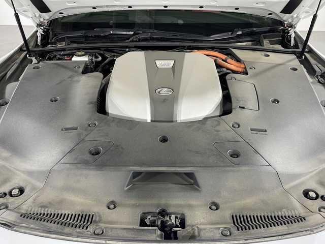 レクサス ＬＳ 500h Fスポーツ 福岡県 2018(平30)年 1.8万km ホワイトノーヴァガラスフレーク 純正メモリナビ（フルセグTV/DVD/CD/BT）全方位モニターレクサスセーフティドラレコ赤革シート3眼LEDサンルーフコーナーセンサーレーダークルコンBSMデジタルインナーミラーLEDヘッドライト