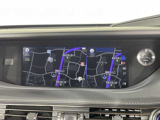 レクサス ＬＳ 500h Fスポーツ 福岡県 2018(平30)年 1.8万km ホワイトノーヴァガラスフレーク 純正メモリナビ（フルセグTV/DVD/CD/BT）全方位モニターレクサスセーフティドラレコ赤革シート3眼LEDサンルーフコーナーセンサーレーダークルコンBSMデジタルインナーミラーLEDヘッドライト