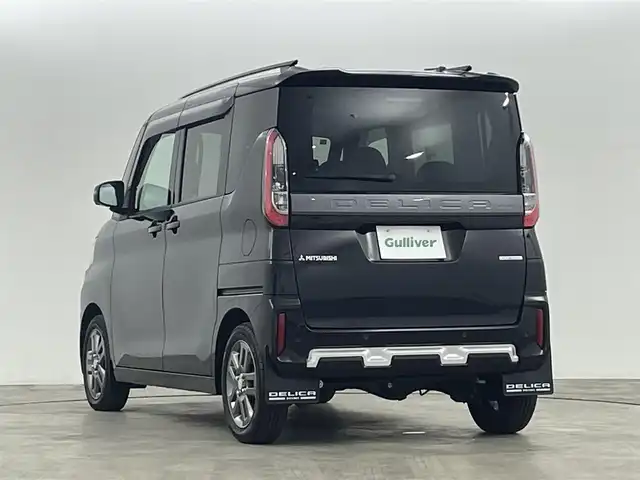 三菱 デリカミニ T プレミアム 福島県 2024(令6)年 1.2万km クールシルバーM/アメジストブラック マイパイロット搭載車/・衝突被害軽減ブレーキ/・車線逸脱警報装置/・踏み間違い防止/・オートハイビーム/・レーダークルーズコントロール/ディスプレイオーディオ/・BT/USB/FM/AM/・android　Auto/・Apple　CarPlay/・バックカメラ/・アラウンドビューモニター/・ETC/電子パーキング/オートブレーキホールド/両側パワースライドドア/革張ステアリング/・ステアリングリモコン/・パドルシフト/・ステアリングヒーター/ハーフレザーシート/・D+N席シートヒーター/・ベンチシート/プッシュスタート/・スマートキー/LEDヘッドライト/・フォグライト/・オートライト/・ヘッドライトレベライザー/アイドリングストップ/電動格納ミラー/・ウィンカーミラー/・オートミラー/コーナーセンサー/純正15インチアルミ/純正フロアマット/ルーフレール