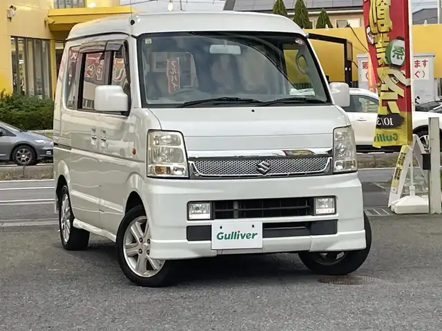 スズキ エブリィ ワゴン PZターボ スペシャル 茨城県 2008(平20)年 14.7万km パールホワイト ワンオーナー/CDチューナー/【PLLSYNTHESIZED FM/AMTUNERCD/MDCOMBI】/純正アルミホイール/両側パワースライドドア/オートステップ/シートヒーター/レーダー探知機（ZERO222V）/新車時保証書/取扱説明書