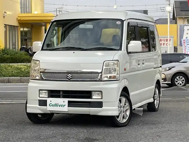 スズキ エブリィ ワゴン PZターボ スペシャル 茨城県 2008(平20)年 14.7万km パールホワイト ワンオーナー/CDチューナー/【PLLSYNTHESIZED FM/AMTUNERCD/MDCOMBI】/純正アルミホイール/両側パワースライドドア/オートステップ/シートヒーター/レーダー探知機（ZERO222V）/新車時保証書/取扱説明書