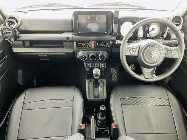 スズキ ジムニー XC 福島県 2023(令5)年 1.4万km ブルーイッシュブラックパール3 純正8インチナビ/・フルセグ/TV/SD/CD/DVD/BT/iPod/FM/AM/クルーズコントロール/LEDオートライト/・フォグランプ/・シートヒーター/純正ビルドインETC/ドラレコ前後/純正アルミホイール付きサマータイヤ/・スペアタイヤ/プッシュスタート/・スマートキー/・スペアキー