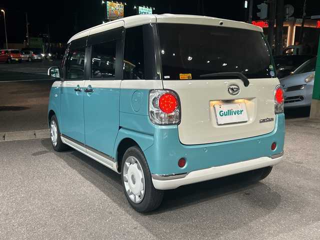 ダイハツ ムーヴ キャンバス X メイクアップ リミテッド SAⅢ 福島県 2018(平30)年 13.4万km パールホワイトⅢ/ファインミントメタリック 2トーン ワンオーナー車/社外ＳＤナビ/・フルセグＴＶ/・Ｂｔ/・ＤＩＳＣ（ＣＤ＆ＤＶＤ）/・ＦＭ＆ＡＭ/全方位カメラ/両側パワースライドドア/社外フロアマット/社外ＥＴＣ/レザーシートカバー/コーナーセンサー（後方のみ）/オートライト/ハロゲンライト/保証書/取扱説明書/記録簿