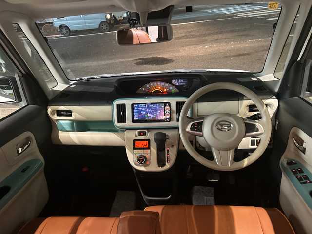 ダイハツ ムーヴ キャンバス X メイクアップ リミテッド SAⅢ 福島県 2018(平30)年 13.4万km パールホワイトⅢ/ファインミントメタリック 2トーン ワンオーナー車/社外ＳＤナビ/・フルセグＴＶ/・Ｂｔ/・ＤＩＳＣ（ＣＤ＆ＤＶＤ）/・ＦＭ＆ＡＭ/全方位カメラ/両側パワースライドドア/社外フロアマット/社外ＥＴＣ/レザーシートカバー/コーナーセンサー（後方のみ）/オートライト/ハロゲンライト/保証書/取扱説明書/記録簿