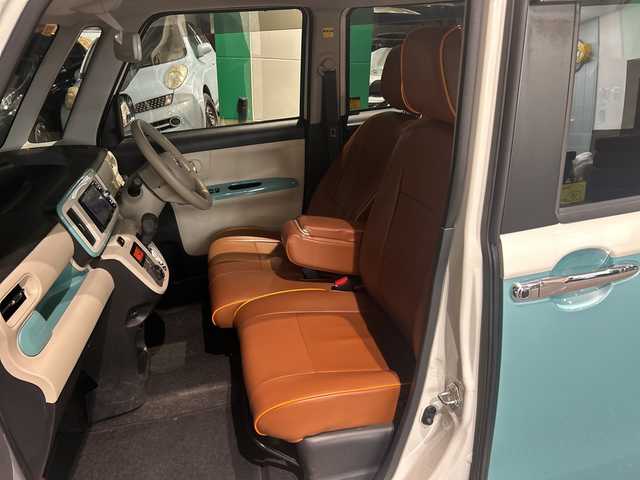 ダイハツ ムーヴ キャンバス X メイクアップ リミテッド SAⅢ 福島県 2018(平30)年 13.4万km パールホワイトⅢ/ファインミントメタリック 2トーン ワンオーナー車/社外ＳＤナビ/・フルセグＴＶ/・Ｂｔ/・ＤＩＳＣ（ＣＤ＆ＤＶＤ）/・ＦＭ＆ＡＭ/全方位カメラ/両側パワースライドドア/社外フロアマット/社外ＥＴＣ/レザーシートカバー/コーナーセンサー（後方のみ）/オートライト/ハロゲンライト/保証書/取扱説明書/記録簿