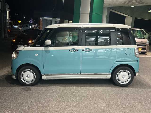 ダイハツ ムーヴ キャンバス X メイクアップ リミテッド SAⅢ 福島県 2018(平30)年 13.4万km パールホワイトⅢ/ファインミントメタリック 2トーン ワンオーナー車/社外ＳＤナビ/・フルセグＴＶ/・Ｂｔ/・ＤＩＳＣ（ＣＤ＆ＤＶＤ）/・ＦＭ＆ＡＭ/全方位カメラ/両側パワースライドドア/社外フロアマット/社外ＥＴＣ/レザーシートカバー/コーナーセンサー（後方のみ）/オートライト/ハロゲンライト/保証書/取扱説明書/記録簿