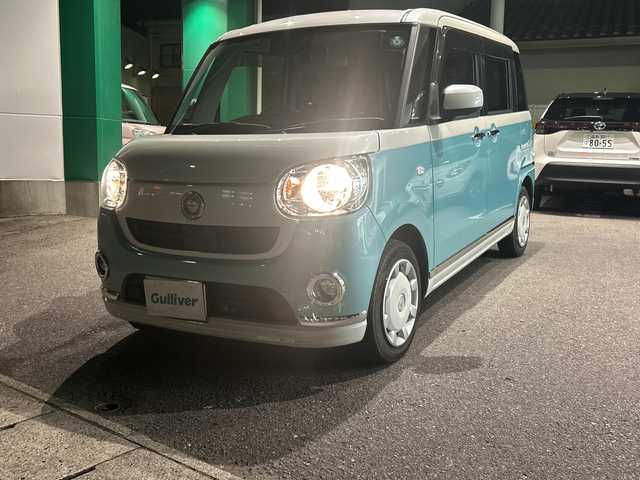 ダイハツ ムーヴ キャンバス X メイクアップ リミテッド SAⅢ 福島県 2018(平30)年 13.4万km パールホワイトⅢ/ファインミントメタリック 2トーン ワンオーナー車/社外ＳＤナビ/・フルセグＴＶ/・Ｂｔ/・ＤＩＳＣ（ＣＤ＆ＤＶＤ）/・ＦＭ＆ＡＭ/全方位カメラ/両側パワースライドドア/社外フロアマット/社外ＥＴＣ/レザーシートカバー/コーナーセンサー（後方のみ）/オートライト/ハロゲンライト/保証書/取扱説明書/記録簿