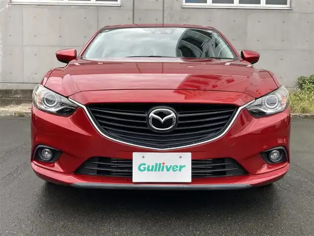 マツダ アテンザ セダン XD Lパッケージ 静岡県 2014(平26)年 5.2万km ソウルレッドプレミアムメタリック スマートシティブレーキサポート/純正SDナビ(C9M4)/　AM FM CD DVD Bluetooth SD/フルセグTV/ETC/バックモニター/レーダークルーズコントロール/パワーシート(前席)/シートヒーター(前席)/HIDオートヘッドランプ/純正19インチアルミホイール/パーキングアシスト/パドルシフト/ディーゼルターボ/BOSEプレミアムサウンド/ブラックレザーシート
