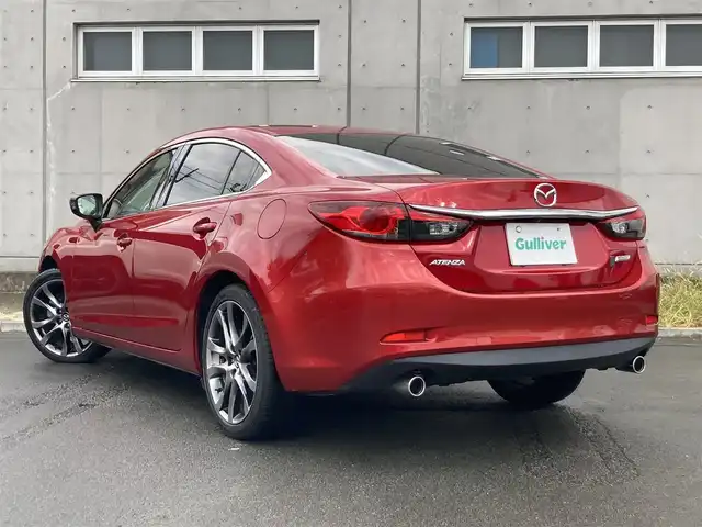 マツダ アテンザ セダン XD Lパッケージ 静岡県 2014(平26)年 5.2万km ソウルレッドプレミアムメタリック スマートシティブレーキサポート/純正SDナビ(C9M4)/　AM FM CD DVD Bluetooth SD/フルセグTV/ETC/バックモニター/レーダークルーズコントロール/パワーシート(前席)/シートヒーター(前席)/HIDオートヘッドランプ/純正19インチアルミホイール/パーキングアシスト/パドルシフト/ディーゼルターボ/BOSEプレミアムサウンド/ブラックレザーシート
