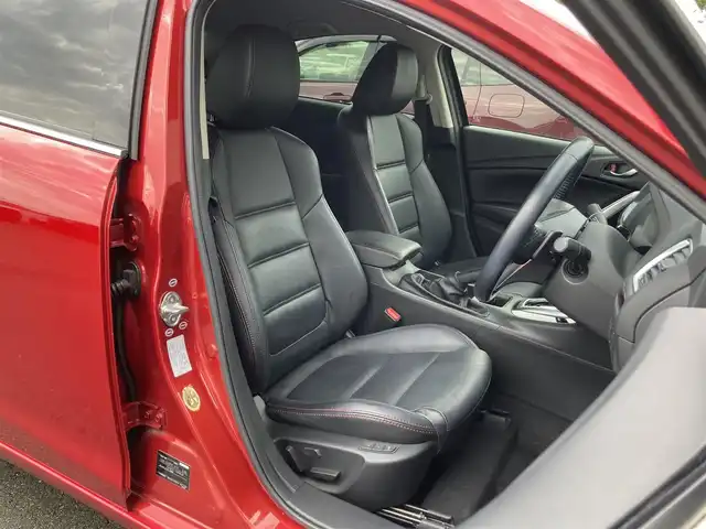 マツダ アテンザ セダン XD Lパッケージ 静岡県 2014(平26)年 5.2万km ソウルレッドプレミアムメタリック スマートシティブレーキサポート/純正SDナビ(C9M4)/　AM FM CD DVD Bluetooth SD/フルセグTV/ETC/バックモニター/レーダークルーズコントロール/パワーシート(前席)/シートヒーター(前席)/HIDオートヘッドランプ/純正19インチアルミホイール/パーキングアシスト/パドルシフト/ディーゼルターボ/BOSEプレミアムサウンド/ブラックレザーシート