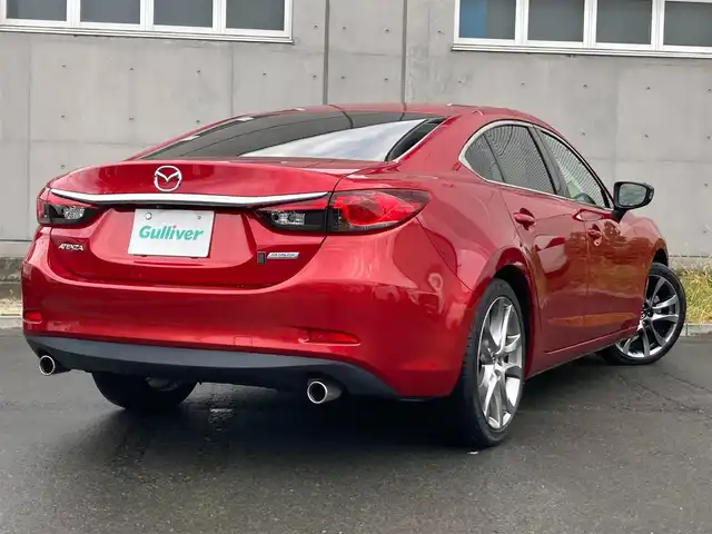 マツダ アテンザ セダン XD Lパッケージ 静岡県 2014(平26)年 5.2万km ソウルレッドプレミアムメタリック スマートシティブレーキサポート/純正SDナビ(C9M4)/　AM FM CD DVD Bluetooth SD/フルセグTV/ETC/バックモニター/レーダークルーズコントロール/パワーシート(前席)/シートヒーター(前席)/HIDオートヘッドランプ/純正19インチアルミホイール/パーキングアシスト/パドルシフト/ディーゼルターボ/BOSEプレミアムサウンド/ブラックレザーシート