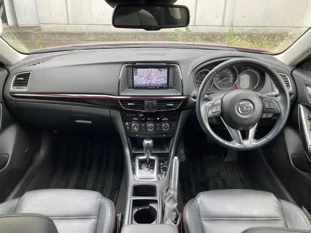 マツダ アテンザ セダン XD Lパッケージ 静岡県 2014(平26)年 5.2万km ソウルレッドプレミアムメタリック スマートシティブレーキサポート/純正SDナビ(C9M4)/　AM FM CD DVD Bluetooth SD/フルセグTV/ETC/バックモニター/レーダークルーズコントロール/パワーシート(前席)/シートヒーター(前席)/HIDオートヘッドランプ/純正19インチアルミホイール/パーキングアシスト/パドルシフト/ディーゼルターボ/BOSEプレミアムサウンド/ブラックレザーシート