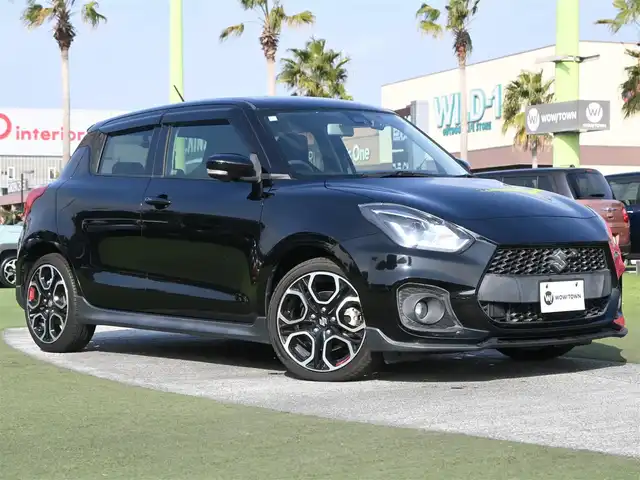 スズキ スイフト スポーツ 千葉県 2019(平31)年 4.4万km スーパーブラックパール スズキセーフティサポート/レーダークルーズコントロール/純正メモリーナビ/地デジTV/【CD再生機能】/全方位モニター/ドライブレコーダー（DRV-MR740）/革巻きステアリング/ステアリングスイッチ/パドルシフト/ETC/LEDヘッドライト/フォグライト/ウインカーミラー/純正17インチアルミホイル/サイド/カーテンエアバッグ/携帯リモコン