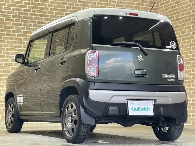 スズキ ハスラー Jスタイル 岩手県 2015(平27)年 7.9万km クールカーキパールメタリック/ホワイト2トーンルーフ ワンオーナー/４WD/レーダーブレーキサポート/ダウンヒルアシスト　/グリップコントロール/横滑り防止装置　/アイドリングストップ/シートヒーター/KENWOODナビ/ワンセグTV/ドライブレコーダー　/ETC/バックカメラ/Bluetooth接続/オートエアコン/オートライト　/HIDヘッドライト/フォグライト/純正１５インチスチールホイール