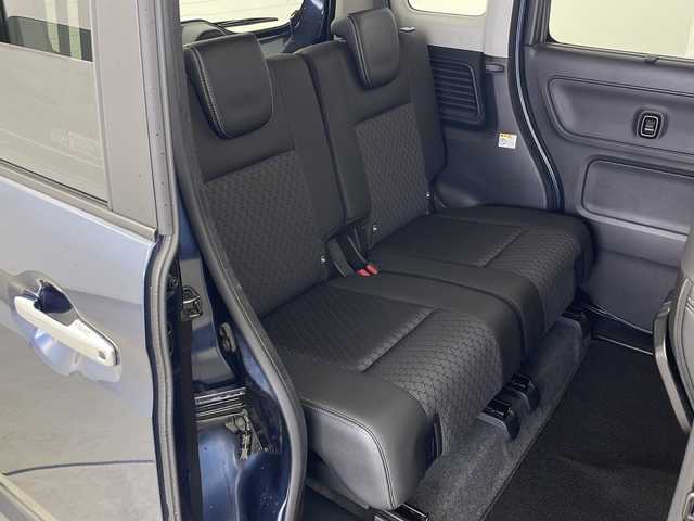 スズキ スペーシア カスタム HYBRID XS ターボ 秋田県 2023(令5)年 3.1万km インディゴブルーメタリック 社外ナビ　KENWOOD 【AM/FM/CD/DVD/BT】　/フルセグＴＶ　/バックカメラ　/USBポート/デュアルカメラブレーキサポート　/ハーフレザーシート　/ＬＥＤヘッドライト　/前方ドライブレコーダー　/スマートキー　/スペアキー有り/純正エンジンスターター /両側パワースライドドア/プッシュスタート　/クルーズコントロール/衝突被害軽減システム/ステアリングリモコン/プッシュスタート /パドルシフト/前席シートヒーター/クリアランスソナー /レーンキープアシスト/横滑り防止装置/PWR/電格ミラー/アイドリングストップ/オートライト/オートエアコン /純正AW/コーナーセンサー /リアサンシェード /革巻きステアリング/ウィンカーミラー /フォグライト /サイドバイザー