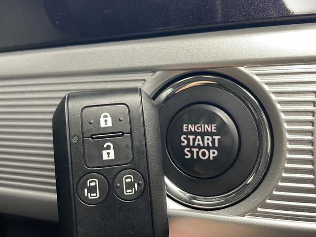 スズキ スペーシア カスタム HYBRID XS ターボ 秋田県 2023(令5)年 3.1万km インディゴブルーメタリック 社外ナビ　KENWOOD 【AM/FM/CD/DVD/BT】　/フルセグＴＶ　/バックカメラ　/USBポート/デュアルカメラブレーキサポート　/ハーフレザーシート　/ＬＥＤヘッドライト　/前方ドライブレコーダー　/スマートキー　/スペアキー有り/純正エンジンスターター /両側パワースライドドア/プッシュスタート　/クルーズコントロール/衝突被害軽減システム/ステアリングリモコン/プッシュスタート /パドルシフト/前席シートヒーター/クリアランスソナー /レーンキープアシスト/横滑り防止装置/PWR/電格ミラー/アイドリングストップ/オートライト/オートエアコン /純正AW/コーナーセンサー /リアサンシェード /革巻きステアリング/ウィンカーミラー /フォグライト /サイドバイザー