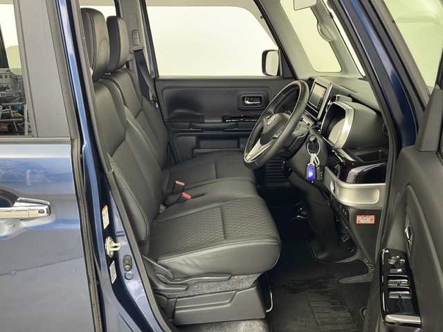 スズキ スペーシア カスタム HYBRID XS ターボ 秋田県 2023(令5)年 3.1万km インディゴブルーメタリック 社外ナビ　KENWOOD 【AM/FM/CD/DVD/BT】　/フルセグＴＶ　/バックカメラ　/USBポート/デュアルカメラブレーキサポート　/ハーフレザーシート　/ＬＥＤヘッドライト　/前方ドライブレコーダー　/スマートキー　/スペアキー有り/純正エンジンスターター /両側パワースライドドア/プッシュスタート　/クルーズコントロール/衝突被害軽減システム/ステアリングリモコン/プッシュスタート /パドルシフト/前席シートヒーター/クリアランスソナー /レーンキープアシスト/横滑り防止装置/PWR/電格ミラー/アイドリングストップ/オートライト/オートエアコン /純正AW/コーナーセンサー /リアサンシェード /革巻きステアリング/ウィンカーミラー /フォグライト /サイドバイザー