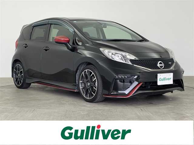 日産 ノート ニスモS 大分県 2015(平27)年 4.9万km スーパーブラック 純正SDナビ　/（フルセグ/CD/DVD/Bluetooth）/5速マニュアル　/バックカメラ　/ETC/前後ドライブレコーダー/専用シート/プッシュスタート/スマートキー/電動格納ミラー/純正アルミホイール/保証書/取扱説明書/スペアキー