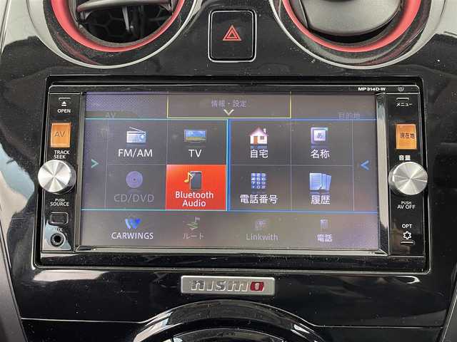 日産 ノート ニスモS 大分県 2015(平27)年 4.9万km スーパーブラック 純正SDナビ　/（フルセグ/CD/DVD/Bluetooth）/5速マニュアル　/バックカメラ　/ETC/前後ドライブレコーダー/専用シート/プッシュスタート/スマートキー/電動格納ミラー/純正アルミホイール/保証書/取扱説明書/スペアキー