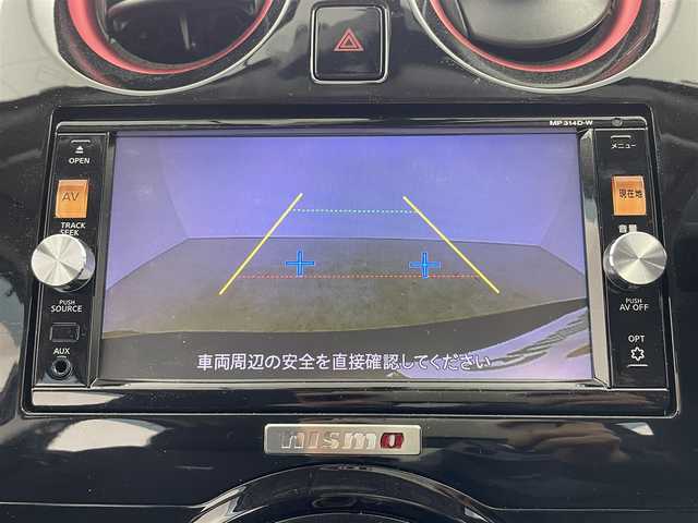 日産 ノート ニスモS 大分県 2015(平27)年 4.9万km スーパーブラック 純正SDナビ　/（フルセグ/CD/DVD/Bluetooth）/5速マニュアル　/バックカメラ　/ETC/前後ドライブレコーダー/専用シート/プッシュスタート/スマートキー/電動格納ミラー/純正アルミホイール/保証書/取扱説明書/スペアキー