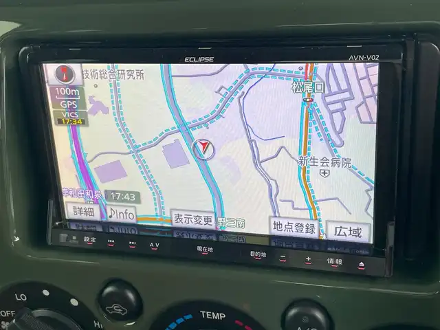 トヨタ ＦＪクルーザー 大阪府 2013(平25)年 7万km 緑 ワンオーナー/４ＷＤ/社外ナビ/   TV/CD/DVD/USB/バックモニター/横滑り防止装置/コーナーセンサー/クルーズコントロール/ステアリングスイッチ/純正17インチアルミホイール/ＥＴＣ