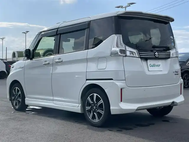 スズキ ソリオ バンディット HV MV 千葉県 2018(平30)年 2.1万km ピュアホワイトP 両側パワースライドドア /衝突軽減/レーンキープアシスト/社外7インチナビ/ワンセグTV/バックカメラ/LEDヘッドライト/ステアリングスイッチ/クルーズコントロール/スマートキー/プッシュスタート/フロアマット/ドアバイザー/純正15インチアルミ