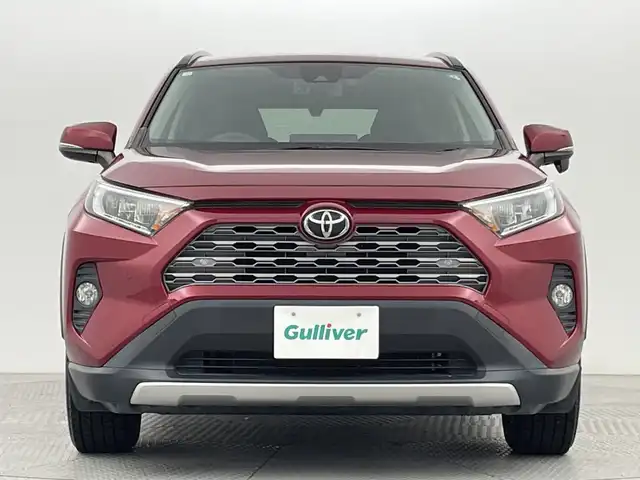 トヨタ ＲＡＶ４ G 新潟県 2019(令1)年 2.1万km センシュアルレッドマイカ 禁煙車/4WD/純正９インチメモリナビ/フルセグ/　CD/SD/Bluetooth/NSZT-Y68T/黒革シート/前席シートヒーター/運転席パワーシート/スマートキー/ETC/パワーバックドア/ステアリングヒーター/レーダークルーズコントロール/衝突被害軽減ブレーキ/ドライブレコーダー/LEDヘッドライト/オートライト/オートハイビーム/純正アルミ付きノーマルタイヤ/　（積み込み８mm）