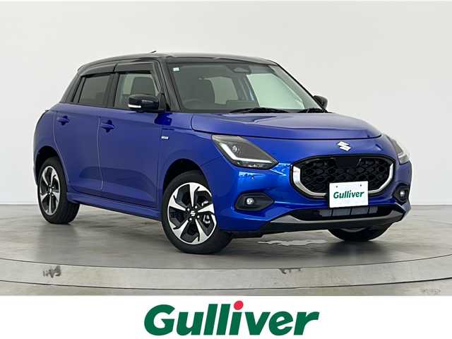 スズキ スイフト HYBRID MZ 宮城県 2023(令5)年 0.2万km 青Ⅱ 4WD//純正9インチディスプレイオーディオ//全方位モニター//USB・BT・AppleCarPlay・androidAuto//スズキセーフティサポート//デュアルセンサーブレーキサポート//追従クルーズコントロール//リアクロストラフィックアラート//レーンキープアシスト//アダプティブハイビーム//ブラインドスポットモニター//前席シートヒーター//パドルシフト//LEDヘッドライト//LEDフォグランプ//純正16インチアルミホイール//純正フロントスポイラー//スマートキー//プッシュスタート