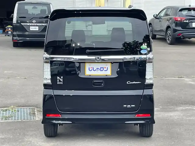 ホンダ Ｎ ＢＯＸ カスタム G SSパッケージ 宮城県 2015(平27)年 7.6万km スマートブラック (株)IDOMが運営する【じしゃロン仙台店】の自社ローン専用車両になりますこちらは現金またはオートローンご利用時の価格です。自社ローンご希望の方は別途その旨お申付け下さい/両側パワスラ/メモリナビ/ワンセグ/CD/DVD/バックカメラ/HIDヘッドライト