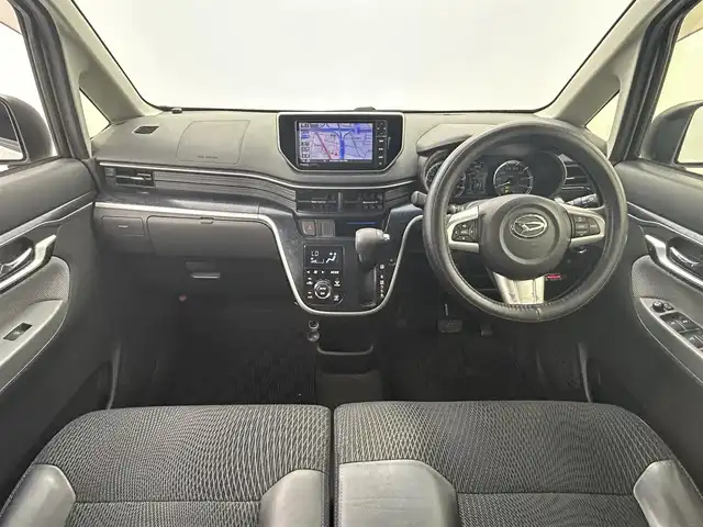 ダイハツ ムーヴ カスタム X ハイパー SAⅡ 福岡県 2016(平28)年 5.8万km パールホワイトⅢ 社外ナビCN-R02WD（ＣＤ・ＤＶＤ・フルセグ・ＢＴ）/バックカメラ　/ＥＴＣ　/後ろのみクリアランスソナー/スマートアシストII　/・衝突軽減ブレーキ　/・レーンキープアシスト　/・前後誤発進抑制機能/・先行車発進お知らせ機能/横滑り防止　/アイドリングストップ　/ハーフレザーシート　/純正フロアマット/純正１４インチAW/オートライト/LEDヘッドライト/フォグランプ/スマートキー/プッシュスタート/スペアキー1本/