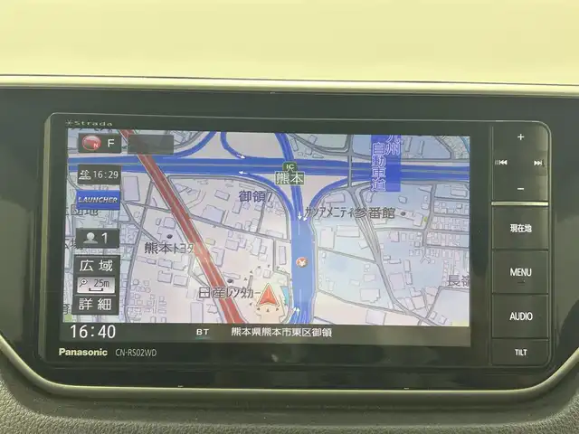 ダイハツ ムーヴ カスタム X ハイパー SAⅡ 福岡県 2016(平28)年 5.8万km パールホワイトⅢ 社外ナビCN-R02WD（ＣＤ・ＤＶＤ・フルセグ・ＢＴ）/バックカメラ　/ＥＴＣ　/後ろのみクリアランスソナー/スマートアシストII　/・衝突軽減ブレーキ　/・レーンキープアシスト　/・前後誤発進抑制機能/・先行車発進お知らせ機能/横滑り防止　/アイドリングストップ　/ハーフレザーシート　/純正フロアマット/純正１４インチAW/オートライト/LEDヘッドライト/フォグランプ/スマートキー/プッシュスタート/スペアキー1本/