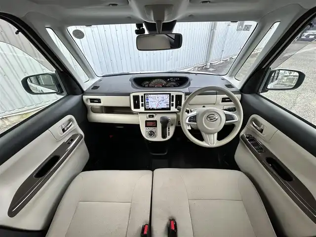 ダイハツ ムーヴ キャンバス G メイクアップ リミテッド　SAⅢ 静岡県 2019(平31)年 3.3万km パールホワイトⅢ/ナチュラルベージュマイカメタリック 2トーン 純正ナビ（BT/フルセグTV/CD/DVD）/バックカメラ/サイド/全方位/両側パワースライドドア/純正フロアマット/スペアキーあり/取説/保証書