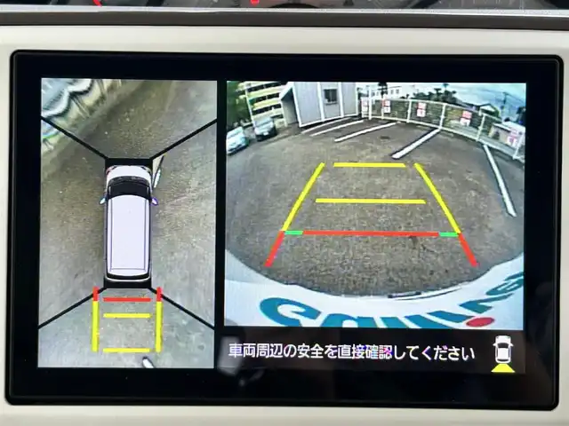 ダイハツ ムーヴ キャンバス G メイクアップ リミテッド　SAⅢ 静岡県 2019(平31)年 3.3万km パールホワイトⅢ/ナチュラルベージュマイカメタリック 2トーン 純正ナビ（BT/フルセグTV/CD/DVD）/バックカメラ/サイド/全方位/両側パワースライドドア/純正フロアマット/スペアキーあり/取説/保証書