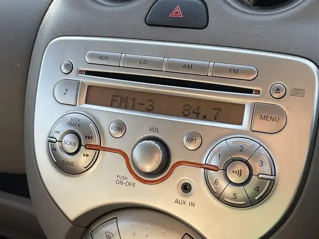 日産 マーチ ボレロ 新潟県 2011(平23)年 10.9万km ピュアブラック 4WD/CD/AUX/スマートキー/プッシュスタート/LEDヘッドライト/社外14インチアルミホイール