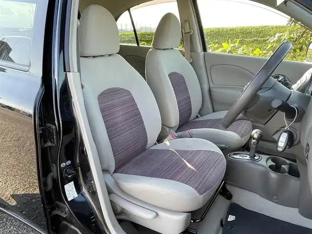 日産 マーチ ボレロ 新潟県 2011(平23)年 10.9万km ピュアブラック 4WD/CD/AUX/スマートキー/プッシュスタート/LEDヘッドライト/社外14インチアルミホイール