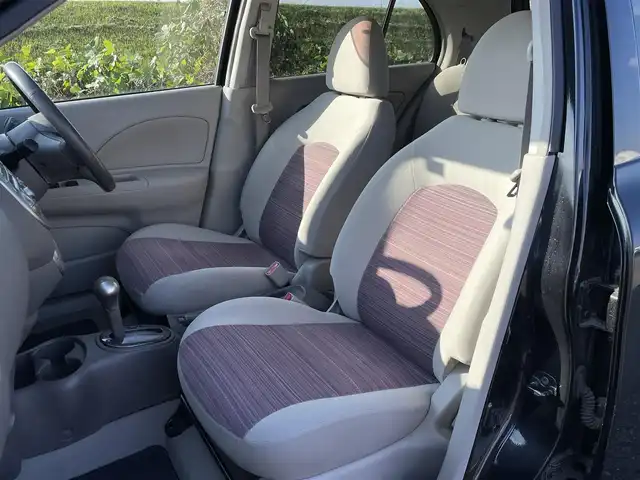 日産 マーチ ボレロ 新潟県 2011(平23)年 10.9万km ピュアブラック 4WD/CD/AUX/スマートキー/プッシュスタート/LEDヘッドライト/社外14インチアルミホイール