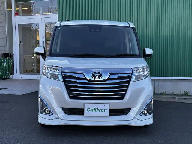 トヨタ ルーミー カスタムG 宮城県 2019(令1)年 5.8万km パールホワイトⅢ コンフォートパッケージ/・シートヒーター（運転席/助手席）/・シートバックテーブル（運転席/助手席）/＝＝＝/モデリスタリアスポイラー/スマートアシスト3/・衝突回避支援ブレーキ機能/・衝突警報機能/・車線逸脱警報機能/・誤発進抑制制御機能/・先行車発進お知らせ機能/・オートハイビーム/・コーナーセンサー/アルパイン9インチナビ（X9Z）/・CD/DVD/・Bluetooth/・フルセグTV/バックカメラ/ビルトインETC/両側パワースライドドア/革巻きステアリング/ステアリングスイッチ/クルーズコントロール/革調シートカバー/LEDヘッドランプ/フォグランプ/オートライト/スマートキー＆プッシュスタート/電動格納ミラー/純正14インチAW/純正ドアバイザー/純正フロアマット/Wエアバッグ