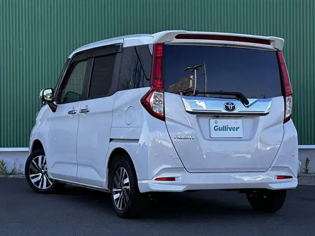 トヨタ ルーミー カスタムG 宮城県 2019(令1)年 5.8万km パールホワイトⅢ コンフォートパッケージ/・シートヒーター（運転席/助手席）/・シートバックテーブル（運転席/助手席）/＝＝＝/モデリスタリアスポイラー/スマートアシスト3/・衝突回避支援ブレーキ機能/・衝突警報機能/・車線逸脱警報機能/・誤発進抑制制御機能/・先行車発進お知らせ機能/・オートハイビーム/・コーナーセンサー/アルパイン9インチナビ（X9Z）/・CD/DVD/・Bluetooth/・フルセグTV/バックカメラ/ビルトインETC/両側パワースライドドア/革巻きステアリング/ステアリングスイッチ/クルーズコントロール/革調シートカバー/LEDヘッドランプ/フォグランプ/オートライト/スマートキー＆プッシュスタート/電動格納ミラー/純正14インチAW/純正ドアバイザー/純正フロアマット/Wエアバッグ
