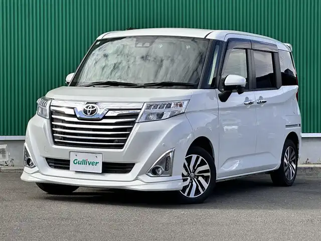 トヨタ ルーミー カスタムG 宮城県 2019(令1)年 5.8万km パールホワイトⅢ コンフォートパッケージ/・シートヒーター（運転席/助手席）/・シートバックテーブル（運転席/助手席）/＝＝＝/モデリスタリアスポイラー/スマートアシスト3/・衝突回避支援ブレーキ機能/・衝突警報機能/・車線逸脱警報機能/・誤発進抑制制御機能/・先行車発進お知らせ機能/・オートハイビーム/・コーナーセンサー/アルパイン9インチナビ（X9Z）/・CD/DVD/・Bluetooth/・フルセグTV/バックカメラ/ビルトインETC/両側パワースライドドア/革巻きステアリング/ステアリングスイッチ/クルーズコントロール/革調シートカバー/LEDヘッドランプ/フォグランプ/オートライト/スマートキー＆プッシュスタート/電動格納ミラー/純正14インチAW/純正ドアバイザー/純正フロアマット/Wエアバッグ