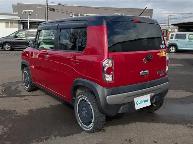 スズキ ハスラー G 福井県 2017(平29)年 5.6万km フェニックスレッドパール/ブルーイッシュブラックパール パナソニック9インチメモリナビ/AM/FM/フルセグ/BT/CD/DVD/BD/衝突被害軽減システム/アイドリングストップ/横滑り防止装置/盗難防止装置/ETC/前方ドライブレコーダー/前席シートヒーター/フルフラット/ダブルエアバッグ/スマートキー