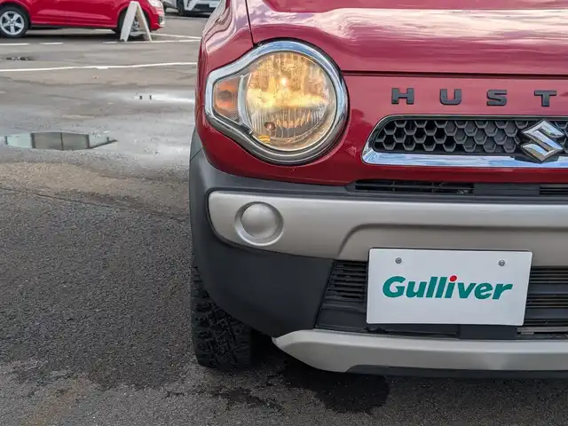 スズキ ハスラー G 福井県 2017(平29)年 5.6万km フェニックスレッドパール/ブルーイッシュブラックパール パナソニック9インチメモリナビ/AM/FM/フルセグ/BT/CD/DVD/BD/衝突被害軽減システム/アイドリングストップ/横滑り防止装置/盗難防止装置/ETC/前方ドライブレコーダー/前席シートヒーター/フルフラット/ダブルエアバッグ/スマートキー