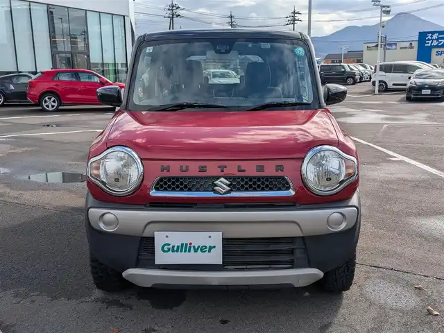 スズキ ハスラー G 福井県 2017(平29)年 5.6万km フェニックスレッドパール/ブルーイッシュブラックパール パナソニック9インチメモリナビ/AM/FM/フルセグ/BT/CD/DVD/BD/衝突被害軽減システム/アイドリングストップ/横滑り防止装置/盗難防止装置/ETC/前方ドライブレコーダー/前席シートヒーター/フルフラット/ダブルエアバッグ/スマートキー