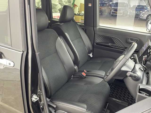 ダイハツ タント カスタム RS 秋田県 2021(令3)年 0.5万km ブラックマイカメタリック 4WD/スマートアシスト　/フローティングナビ　/　　CD/DVD/BT/フルセグTV/バックカメラ　/両側パワースライドドア　/レーダークルーズコントロール　/LEDオートライト　/ハーフレザーシート　/前席シートヒーター/純正15インチアルミホイール　/リアサンシェード/アイドリングストップ/ステアリングスイッチ/スマートキー　/ビルトインETC