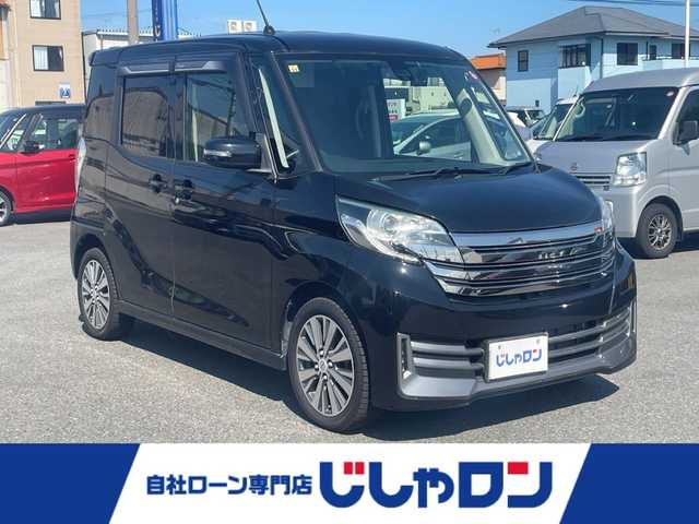日産 デイズ ルークス ライダー Bライン HWSターボ 群馬県 2015(平27)年 6.7万km ブラック (株)IDOMが運営する【じしゃロン伊勢崎店】の自社ローン対象車両になります。こちらは現金ご利用時の価格です。/自社ローンご希望の方は別途その旨お申付け下さい。/両側パワースライドドア/社外ナビ（CD/DVD/フルセグTV/Bluetooth）/アラウンドビューモニター/フリップダウンモニター/ドライブレコーダー/ETC/衝突軽減ブレーキ/横滑り防止装置