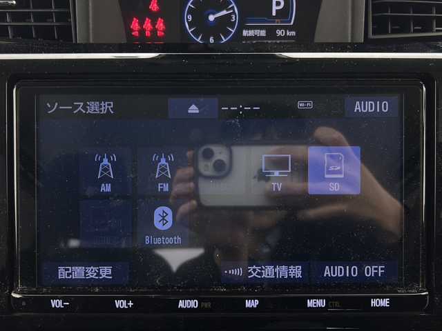 トヨタ ルーミー カスタムG－T 宮城県 2022(令4)年 1.9万km ブラックマイカメタリック 純正９インチナビ(CD/DVD/BT/フルセグTV)/両側パワースライドドア　/スマートアシスト/　・アダプティブクルーズコントロール　/　・車線逸脱警報機能　/　・衝突被害軽減ブレーキ　/　・先行車発進お知らせ/　・標識認識機能/　・オートハイビーム/　・アダプティブドライビングビーム/　・前後コーナーセンサー/オートライト　/ＬＥＤライト　/IC付ターボ/電動パーキングブレーキ/ブレーキホールド/前席シートヒーター　/リアサンシェード/レザーステアリング/プッシュスタート/スマートキー/純正フロアマット/サイドバイザー/純正アルミホイール