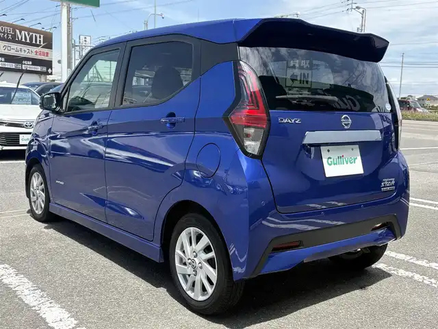 日産 デイズ HWS X プロパイロットED 徳島県 2022(令4)年 3万km アトランティックブルー 純正ナビゲーション/（TV/ラジオ/CD/SD/Bluetooth）　/全方位カメラ　/プロパイロット　/ＬＥＤヘッドライト　/ＥＴＣ　/革巻きステアリング/ウィンカーミラー/電動格納ミラー/ステアリングリモコン/アイドリングストップ　/電気式パーキングブレーキ　/オートホールド　/プッシュスタート　/スマートキー　/スペアキー　/フロアマット/リヤワイパー