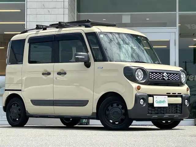 スズキ スペーシア ギア HYBRID XZ 兵庫県 2021(令3)年 1.5万km シフォンアイボリーM クリアランスソナー/クルーズコントロール/バックカメラ/前後ドライブレコーダー/ビルトインETC/LEDヘッドライト/純正SDナビ/スイッチスタート/Bluetooth接続/両側パワースライドドア/純正フロアマット/フルセグTV
