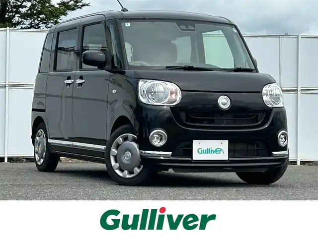 ダイハツ ムーヴ キャンバス X メイクアップ SA Ⅲ 岩手県 2018(平30)年 5.3万km ブラックマイカメタリック スマートアシスト/　　・衝突回避支援ブレーキ/　　・車線逸脱警報/　　・誤発進抑制制御/メモリナビ/　　BT/CD/DVD/バックカメラ/両側パワースライドドア/HIDオートライト/スマートキー/ETC